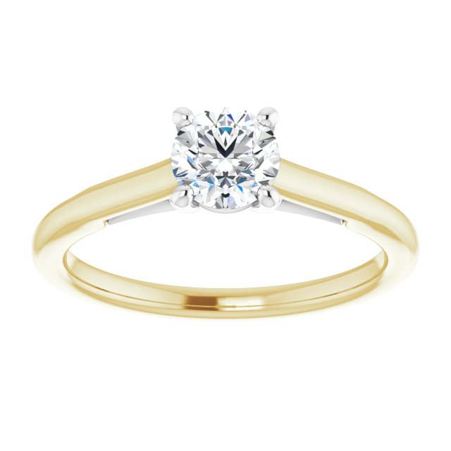 0.50ct Round Brilliant LG Diamond Solitaire Engagement Ring