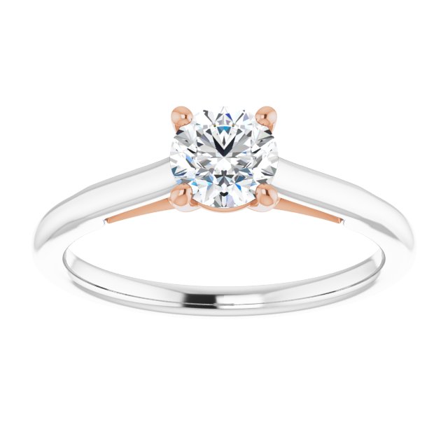 0.50ct Round Brilliant LG Diamond Solitaire Engagement Ring