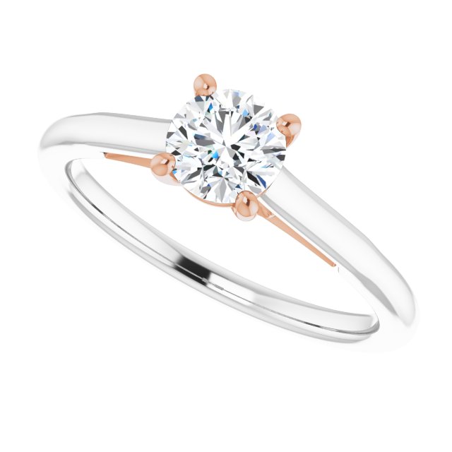 0.50ct Round Brilliant LG Diamond Solitaire Engagement Ring