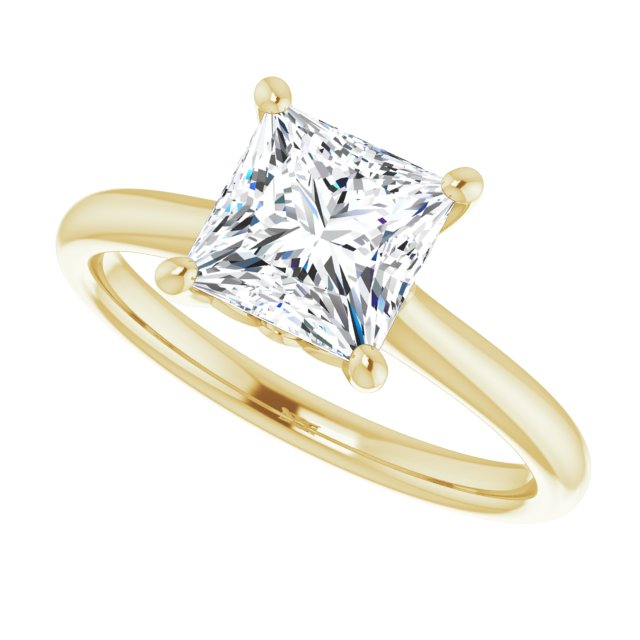 1.50ct Princess Cut Lab Grown Diamond Solitaire Engagement Ring