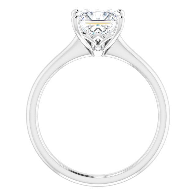 Two Carat Princess Cut LG Diamond Solitaire Engagement Ring