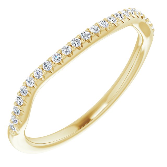 14K Yellow 1/6 CTW Lab-Grown Diamond Band