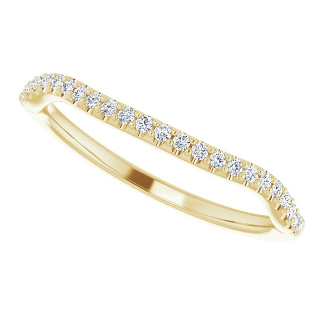 14K Yellow 1/6 CTW Lab-Grown Diamond Band