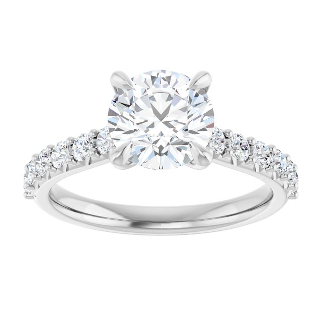 1.50ct Round Brilliant Moissanite Engagement Ring