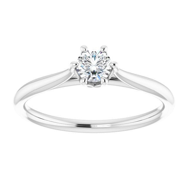 1/4ct Round Brilliant Lab Grown Diamond Solitaire Engagement Ring