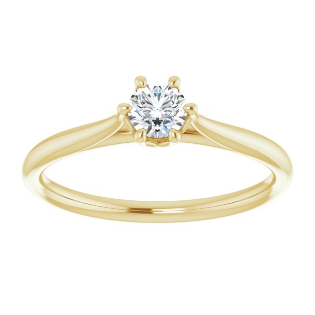 0.25ct Round Brilliant LG Diamond Solitaire Engagement Ring