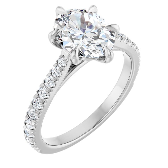 2.30ct Oval Brilliant Lab Grown Diamond Solitaire Engagement Ring