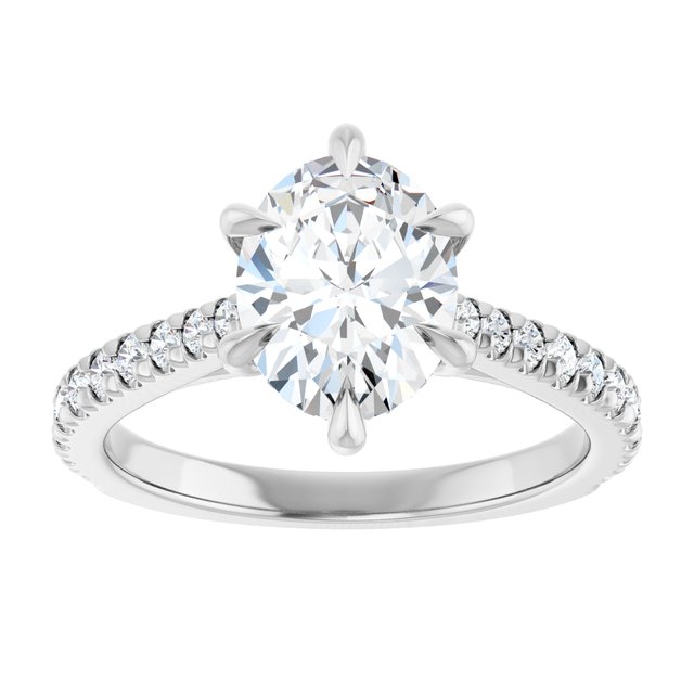 2.30ct Oval Brilliant Lab Grown Diamond Solitaire Engagement Ring