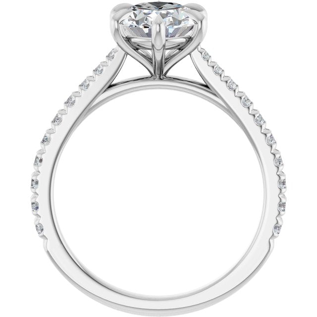 2.30ct Oval Brilliant Lab Grown Diamond Solitaire Engagement Ring