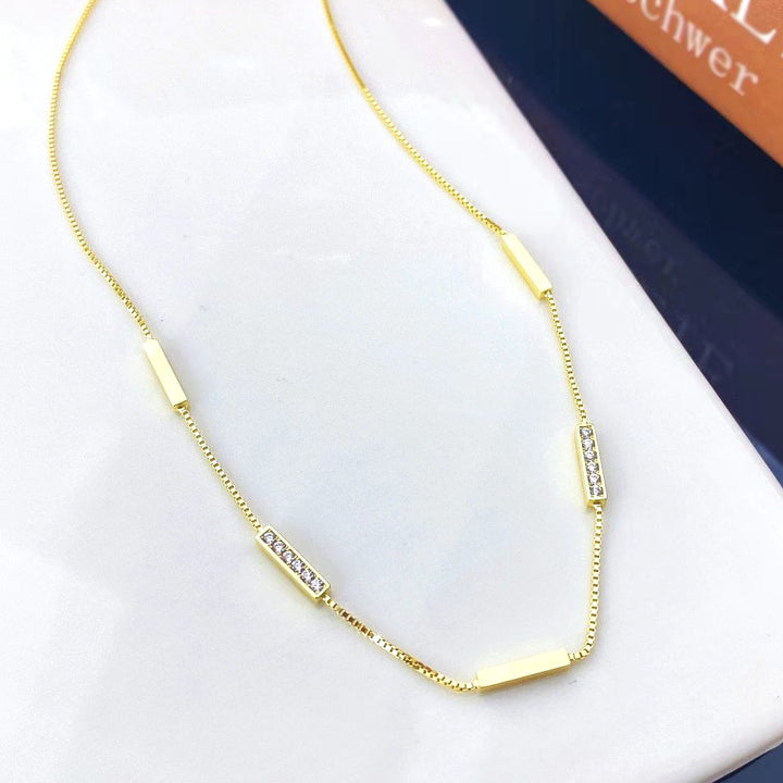 Elegant Gold Plated Sterling Silver Necklace