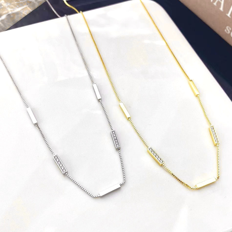 Elegant Gold Plated Sterling Silver Necklace