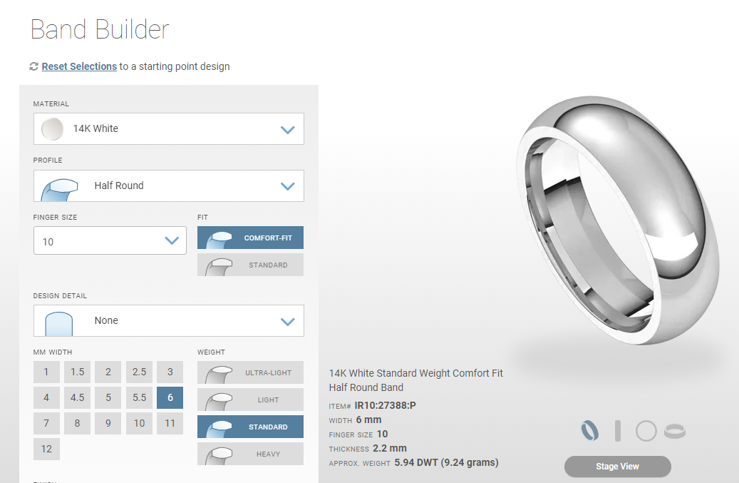 nz jewellers wedding band ring builder