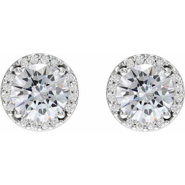 0.62ct Cluster Moissanite Studs