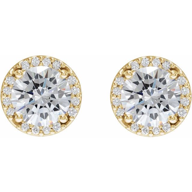 0.62ct Cluster Moissanite Studs