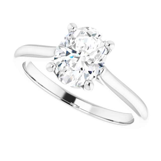 1.25ct Oval Solitaire Engagement Ring