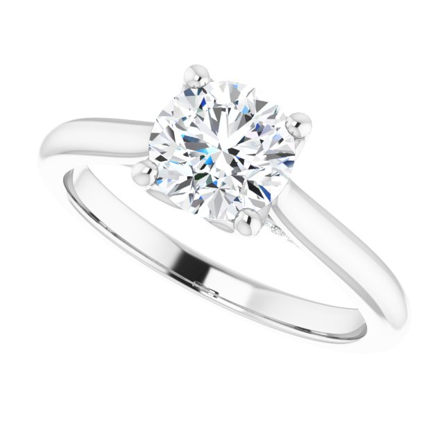 1.00ct Accented Solitaire Ring