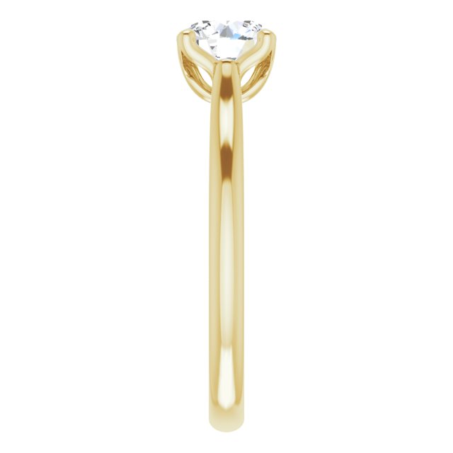 1.00ct Accented Solitaire Ring