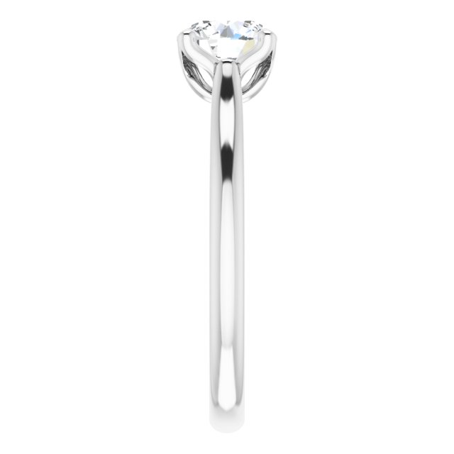 1.00ct Accented Solitaire Ring