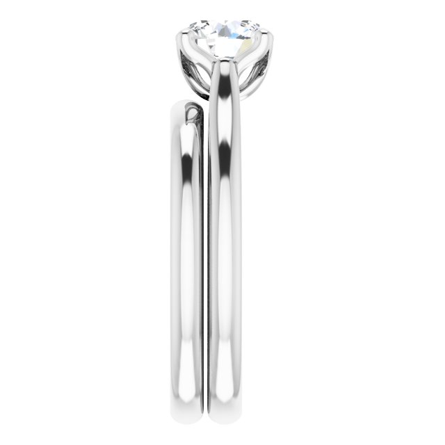 1.00ct Accented Solitaire Ring