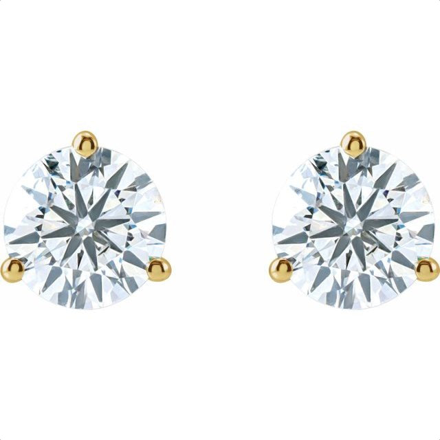 2.60ct Round Brilliant Moissanite Studs-1