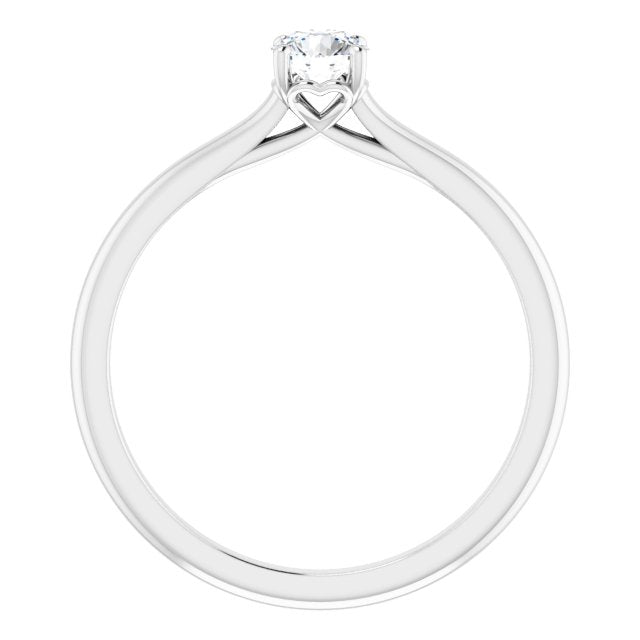 1/4ct Round Brilliant Moissanite Solitaire Ring