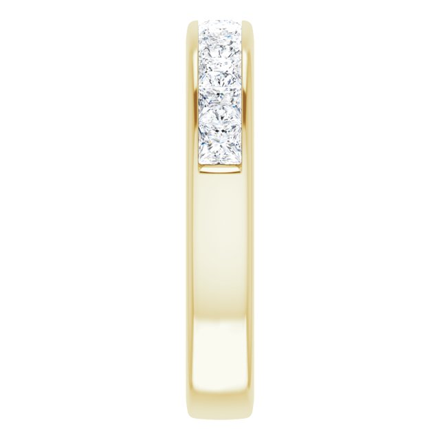One Carat Princess Cut LG Diamond Ring