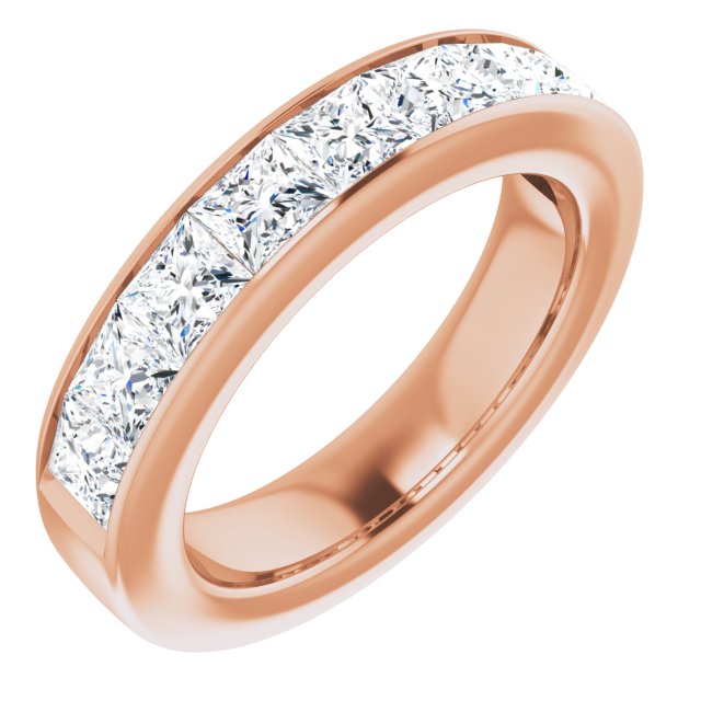 Two and a 1/4 Carat Princess Cut LG Diamond Ring