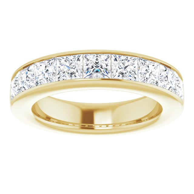 Two and a 1/4 Carat Princess Cut LG Diamond Ring