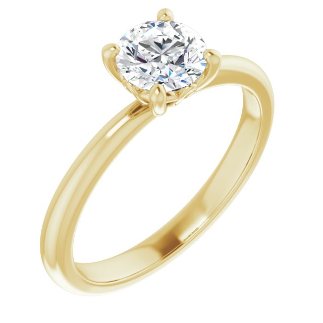 3/4ct Round Brilliant Moissanite Solitaire Ring