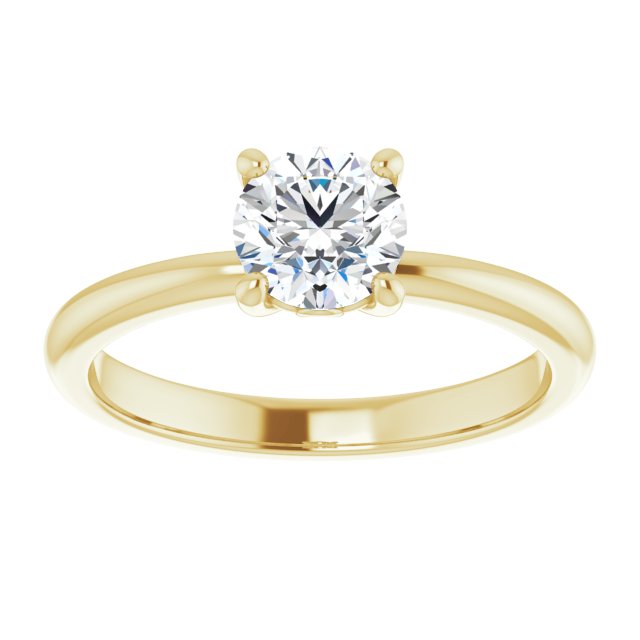 3/4ct Round Brilliant Moissanite Solitaire Ring