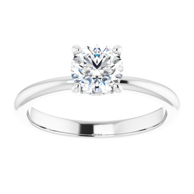 3/4ct Round Brilliant Moissanite Solitaire Ring