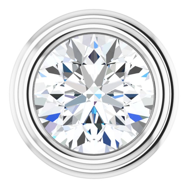 0.25ct Carat Bezel Set Moissanite Pendant