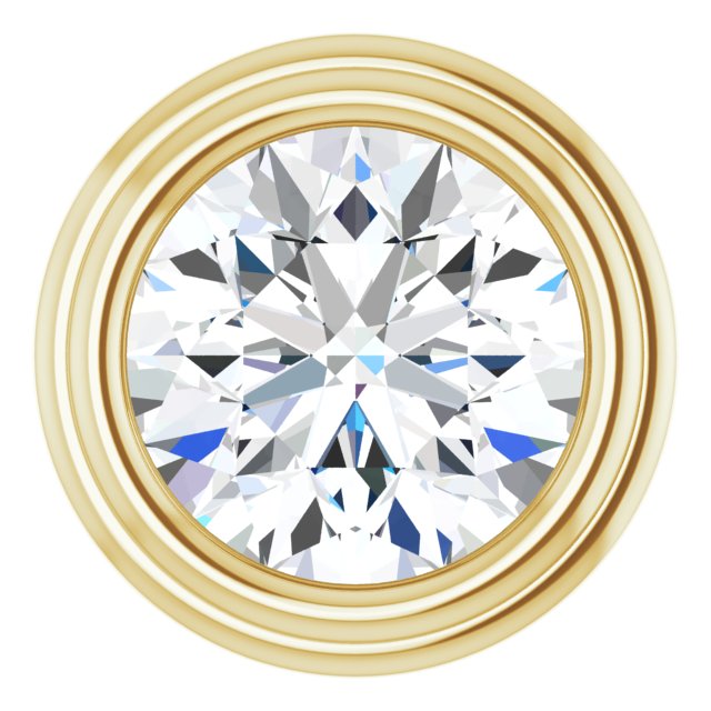 0.25ct Carat Bezel Set Moissanite Pendant