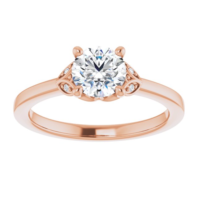 3/4ct Round Brilliant Moissanite Ring