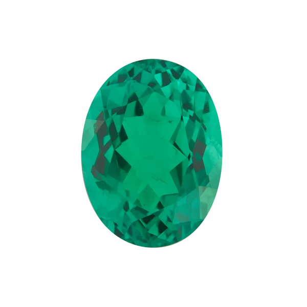 t Oval Emerald Ring with LG Diamond Halo