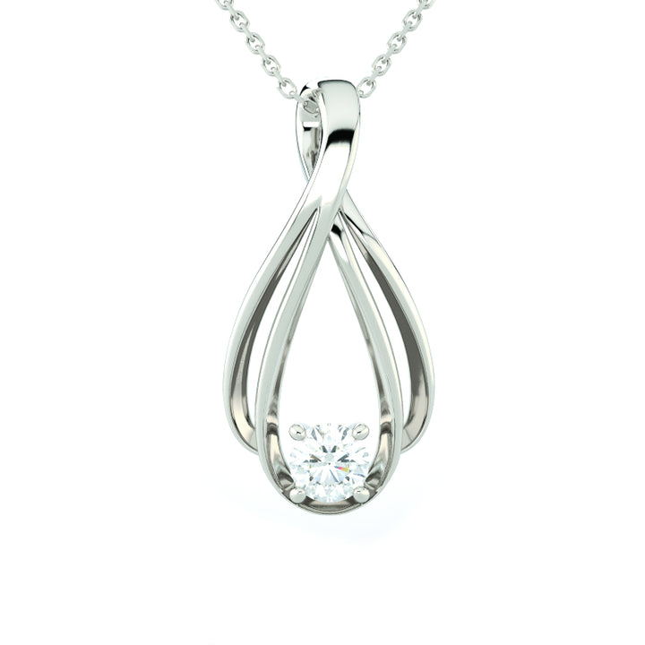 1/2ct Infinity Moissanite Pendant